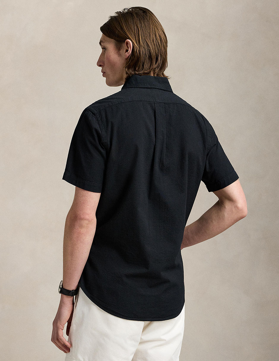 Camisa casual polo rl de algodón manga corta para hombre