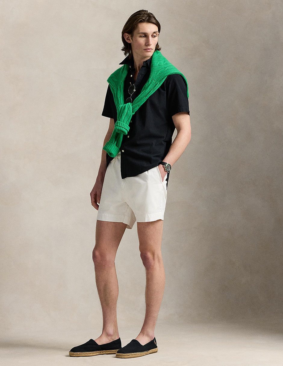 Camisa casual polo rl de algodón manga corta para hombre