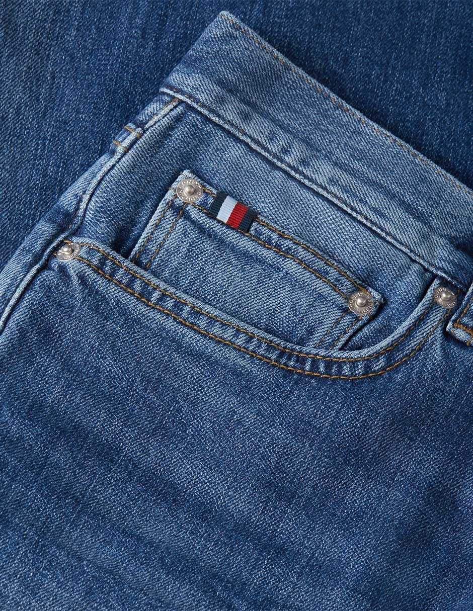 Jeans regular lavado stone wash para hombre 4