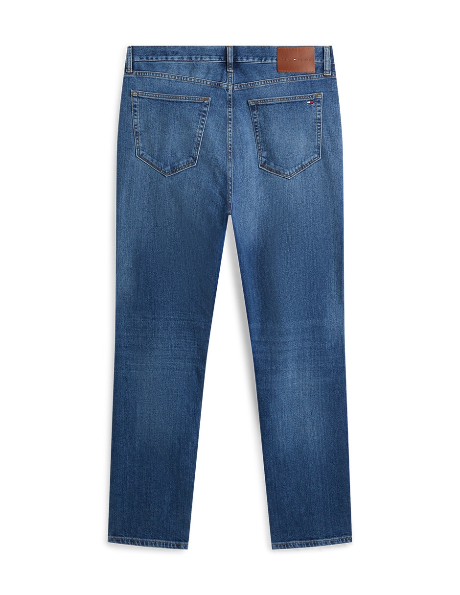 Jeans regular lavado stone wash para hombre 6