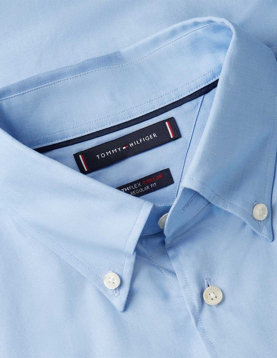 Camisa casual de algodón manga larga para hombre