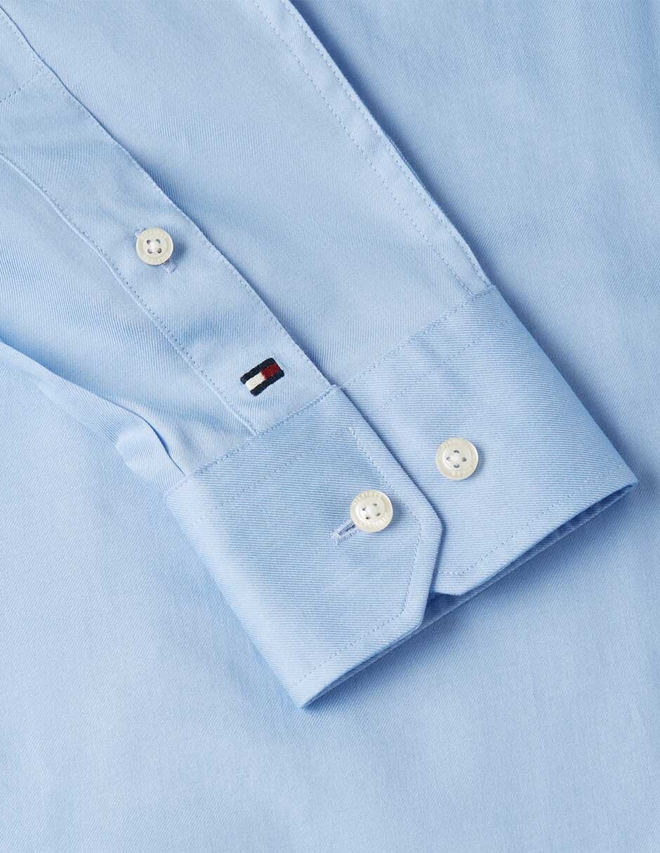 Camisa casual de algodón manga larga para hombre