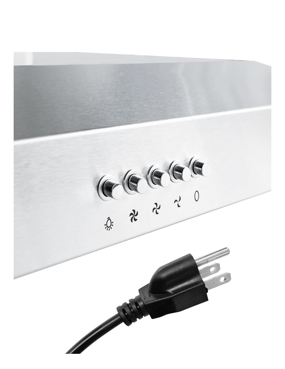 Campana de pared luccphm19m552 de acero inoxidable 6